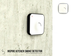 Sims 4 — INSPIRE Kitchen Smoke Detector by k-omu2 — A fully functioning smoke detector to make sure your home doesn't to