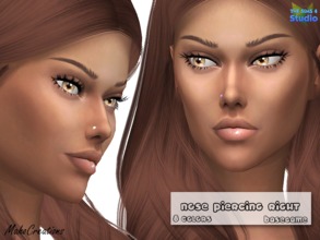 Sims 4 — Nose Piercing Right by MahoCreations — piercing in 8 colors to find under glasses basegame
