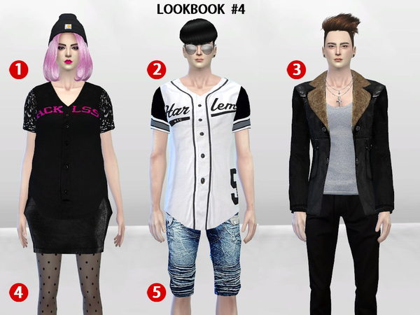 Sims 4 — McKenzie LookBook Set 4 by McLayneSims — Standalone item 5 Different Items No recoloring Please don't upload my