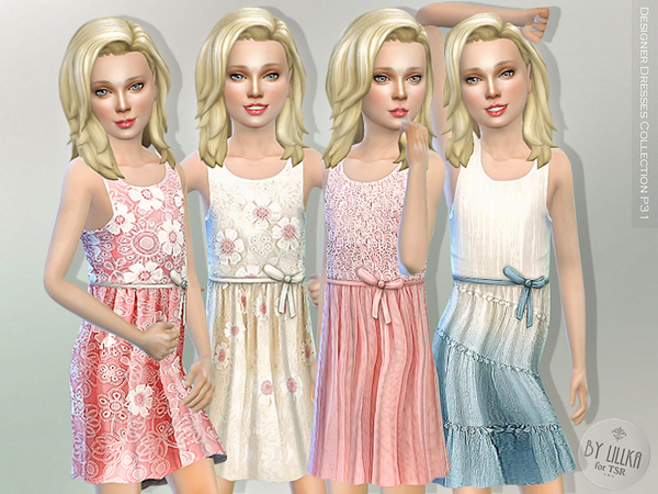 Sims 4 — Designer Dresses Collection P31 by lillka — Designer Dresses Collection P31 New item / 4 styles I hope you like