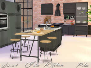 Sims 4 — Isla Kitchen by Pilar — A kitchen that leaves a lot of freedom of expression