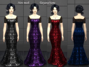 Sims 4 — TatyanaName - Mermaid dress by TatyanaName2 — New mesh by me The clothing category: everyday, formal, party,