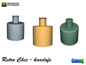 Sims 4 — kardofe_Retro Chic_Bottles by kardofe — Decorative bottles in three different colors 