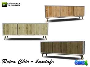 Sims 4 — kardofe_Retro Chic_TV table by kardofe — TV table inspired by the 50s
