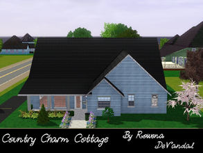 Sims 3 — Country Charm Cottage, 3bd 2ba by Rowena DeVandal — With country styling, this cottage is absolutely charming!