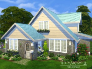 Sims 4 — The Marysville by sharon337 — The Marysville is a family home built on a 20 x 20 lot. It has 3 bedrooms, 2