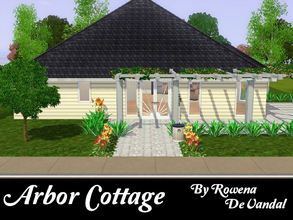 Sims 3 — Arbor Cottage, 2 bed 1 bath by Rowena DeVandal — Looking for a starter home, or perhaps a vacation getaway?