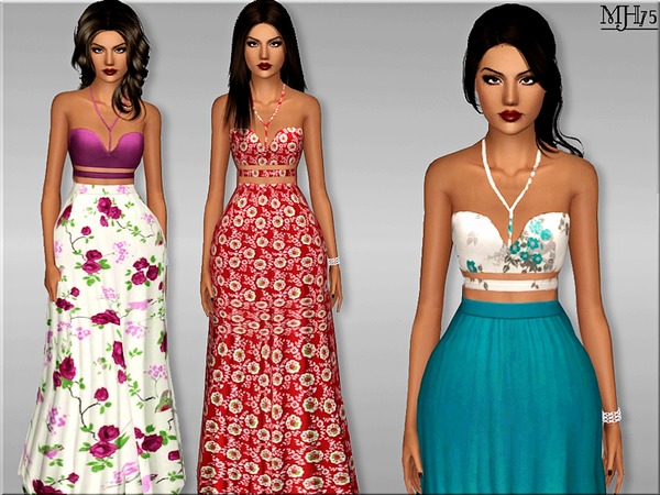 Sims 3 — S3 Summery Casual Outfit by Margeh-75 — -A lovely summer outfit that consists of a halter bandage top and long