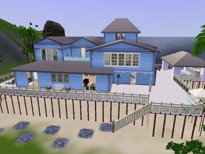 Sims 3 — Costa Family's Seaside House by KaMiojo_ — This seaside house has two floors, nursery, two bedroom, two