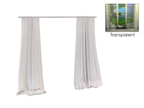 Sims 4 — Emerson Sheer Curtains by sim_man123 — A set of sheer white curtains, as part of my Emerson Dining Room.