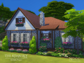 Sims 4 — The Kimberly by sharon337 — The Kimberly is a family home built on a 20 x 20 lot. It has 2 bedrooms, 1
