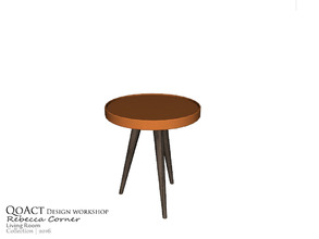 Sims 3 — Rebecca Circle Small End Table by QoAct — Part of the Rebecca Corner Living Room QoAct Design Workshop | 2016
