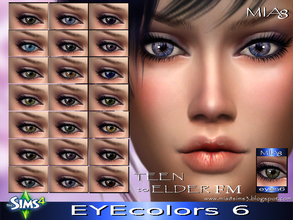 Sims 4 — EYES 6 by Mia8 - Spa Day needed by mia84 — Lenses for men and women. 21 color Teen to Elder Lenses are in the