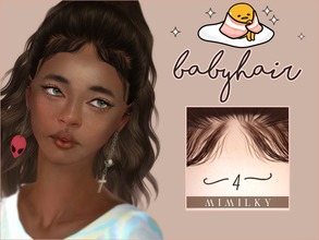 Sims 3 — Mimilky | Babyhair N4 by Daerilia — Blush category | custom thumbnail Enabled for F+M, all ages 1 recolorable