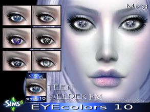 Sims 4 — EYES 10 by Mia8 by mia84 — Lenses for men and women. 6 color Teen to Elder Lenses are in the section of the
