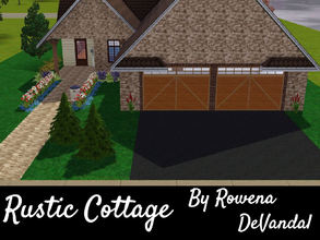 Sims 3 — Rustic Cottage, 3 bed 2 bath by Rowena DeVandal — Old meets new in the Rustic Cottage! Warm wood paneling and