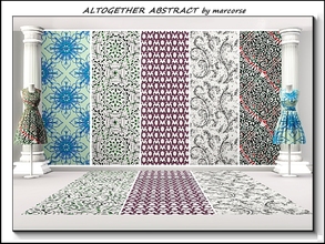 Sims 3 — Altogether Abstract_marcorse by marcorse — Five slected patterns with abstract design - At the Helm/Punched