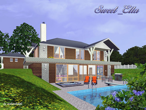 Sims 3 — Sweet_Ella by matomibotaki — A special house for a special person. Cute and also modern, charming with
