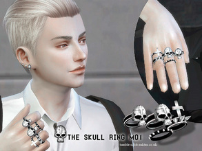 Sims 4 — S-Club LL ts4  ring (M)01 by S-Club — We added the skull ring for male Mesh to do the adjustment Enjoy with it!