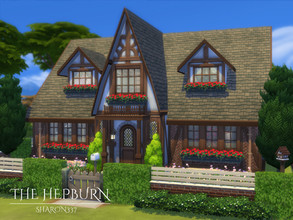 Sims 4 — The Hepburn by sharon337 — The Hepburn is a family home built on a 30 x 20 lot. It has 2 bedrooms, 2 Bathrooms,