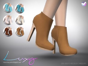 Sims 4 — Eris Boots [RECOLOR] - mesh needed by LuxySims3 — Hey! Luxy updating! New recolors for Madlen's shoes 6 Swatches