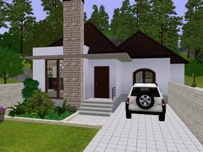 Sims 3 — Compacted House by KaMiojo_ — This house has a small interior space, but large exterior space; it has two
