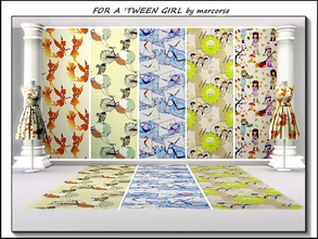 Sims 3 — For a 'Tween Girl_marcorse by marcorse — Five selected patterns for a 'tween girl [aged 8 to 12]. These patterns