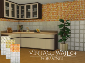 Sims 4 — Vintage Wall 04  by sharon337 — Vintage Wallpaper in 3 colors, created for The Sims 4, by Sharon337. Thumbnail