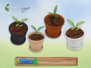 Sims 4 — Gardening Foyer plants - seedling pot by SIMcredible! — by SIMcredibledesigns.com available at TSR