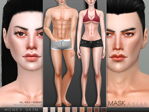 Sims 4 — PS Honey Skin MASK ASIAN by Pralinesims — Skintone for all ages and genders. 9 different colors, which can be