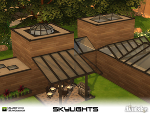Sims 4 — Skylights by Mutske — Skylights!!! There are several different types of skylights in this set. Use