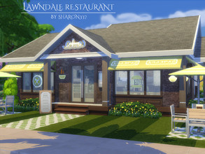 Sims 4 — Lawndale Restaurant by sharon337 — Welcome to Lawndale Restaurant where your sims can enjoy Lunch or Dinner in a