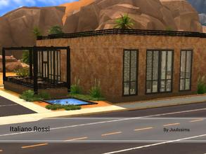 Sims 4 — Italiano Rossi by Juulssims — Big italian restaurant. It has a modern/industrial look. The restaurant is named