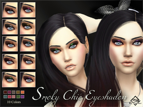 Sims 4 — Smoky Chic Eyeshadow by Devirose — Want a smoke effect that gives you an air of sexy? Do you want a great look