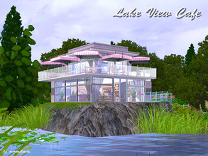 Sims 3 — Lake_View_Cafe by matomibotaki — A wonderful place to drink a gook coffee and eat a delicious slice of cake.