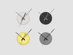 Sims 4 — Black White Dining - Clock by ung999 — Black White Dining - Clock Color Options : 4