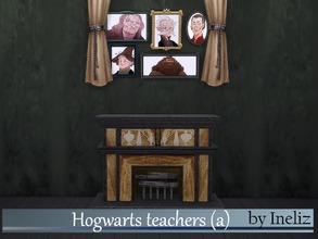 Sims 4 — Hogwarts teachers (a) by Ineliz — A set of portraits of some notable Hogwarts teachers. Requires the Get