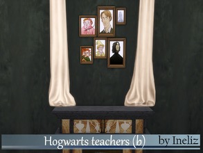 Sims 4 — Hogwarts teachers (b) by Ineliz — A set of portraits of some notable Hogwarts teachers. The base game to appear