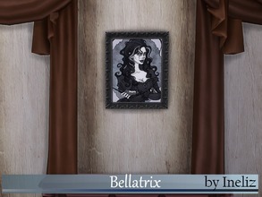 Sims 4 — Bellatrix by Ineliz — A portrait of Bellatrix Lestrange. Original image belongs to IrenHorrors