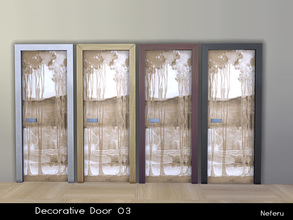 Sims 4 — Decorative Door 03 by Neferu2 — Decorative door