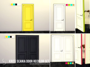Sims 4 — Kriss Scania Door Recolor Set by k-omu2 — A recolor of Kriss@TSR wonderful doors, Scania Traditional Double and