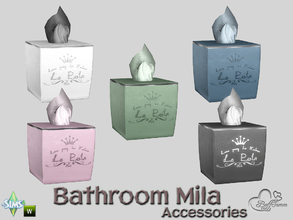 Sims 4 — Mila Bath Acc Tissue Box by BuffSumm — Part of the *Bathroom Mila*