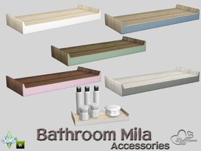 Sims 4 — Mila Bath Acc Tray v2 by BuffSumm — Part of the *Bathroom Mila*