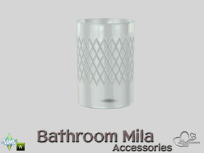 Sims 4 — Mila Bath Acc Glas by BuffSumm — Part of the *Bathroom Mila*