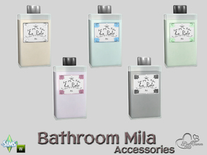 Sims 4 — Mila Bath Acc Creme v1 by BuffSumm — Part of the *Bathroom Mila*