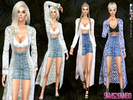 Sims 4 — 187 - Casual outfit with coat by sims2fanbg — .:187 - Casual outfit with coat:. Outfit in 6 different colors and