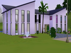 Sims 3 — Mansion Moderna by AnaLunaM — A nice house, spacious with a large outdoor pool and a large pool. It contains