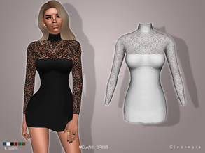 Sims 4 — Set62- MELANIE dress by Cleotopia — This cute little dress is all you need for a minimalistic chic look. * New