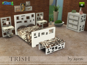 Sims 4 — xyra Trish set bedroom by xyra332 — This set is an adaptation of a set that did for sims 3. It contains: double