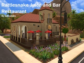 Sims 4 — Rattlesnake Juice and Bar Restaurant by Galloandre — The current owners decided to get into the restaurant